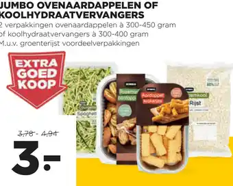 Jumbo Jumbo ovenaardappelen of Koolhydraatvervangers aanbieding