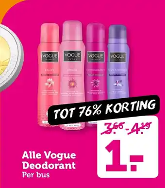 Coop Alle vogue deodorant aanbieding