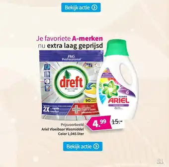 Plein.nl Ariel Vloeibaar Wasmiddel Color 1L aanbieding