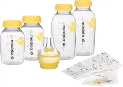 Bol.com Medela Store and Feed starterset Medela flesjes 4 stuks - Calma speen 1 stuks - Bewaarzakjes 5 stuks aanbieding