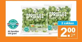 Albert Heijn AH Spruitjes 500 gram aanbieding
