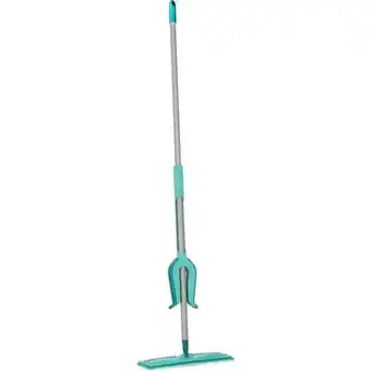 Bol.com Leifheit Picobello vloerwisser M Micro Duo met steel - 33 cm wisbreedte - turqouise - grijs aanbieding