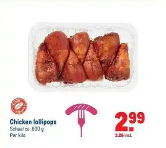 Makro Chicken Lollipops aanbieding