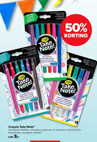 AKO Crayola Take Note! aanbieding