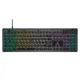 MediaMarkt Corsair K55 Core Rgb Qwerty Bedraad Gamingtoetsenbord Zwart aanbieding