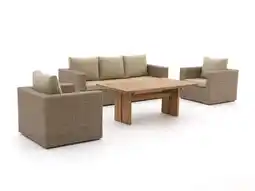 Kees Smit Intenso Carpino/ROUGH-L dining loungeset 4-delig aanbieding