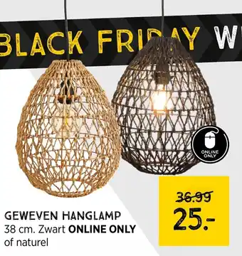 Xenos Geweven hanglamp aanbieding