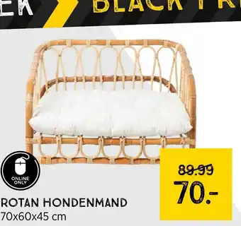 Xenos Rotan hondemand aanbieding