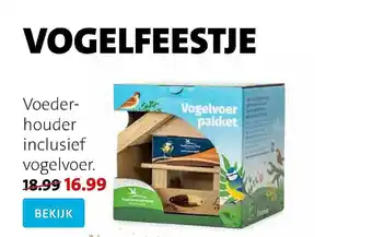 Intratuin Voederhouder inclusief vogelvoer aanbieding