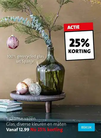 Intratuin Spaanse vazen glas aanbieding