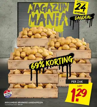 Dekamarkt Hollandse kruimige aardappelen aanbieding