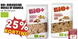 MCD Supermarkt BIO+ BIOLOGISCHE MUESLI OF GRANOLA aanbieding