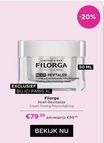 ICI Paris XL Filorga Ncef-Revitalize aanbieding