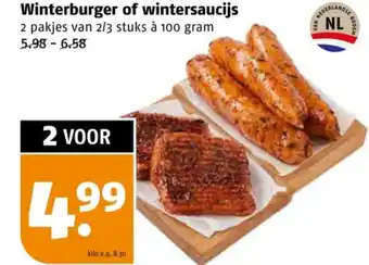 Poiesz Winterburger of wintersaucijs aanbieding