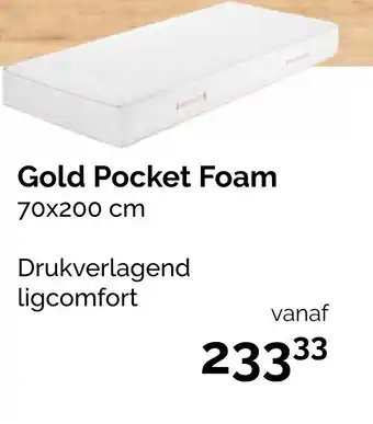 Beter Bed Gold Pocket Foam aanbieding