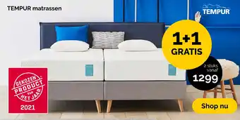 Beter Bed TEMPUR matrassen aanbieding