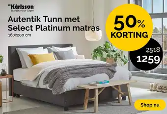 Beter Bed Autentik Tunn met Select Platinum matras aanbieding