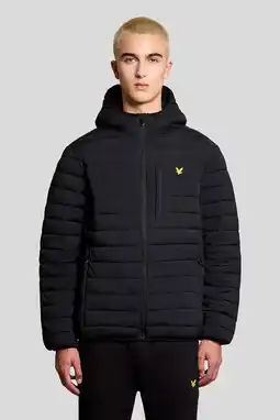 Wehkamp Lyle & Scott gewatteerde winterjas zwart aanbieding