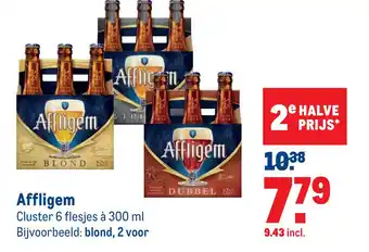 Makro Affligem cluster 6 flesjes à 300 ml aanbieding