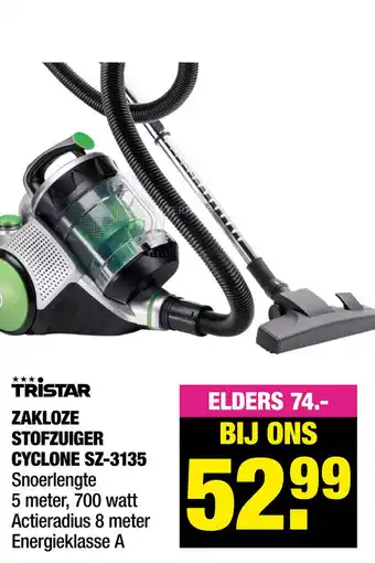 Big Bazar Zakloze Stofzuiger Cyclone Sz-3135 aanbieding