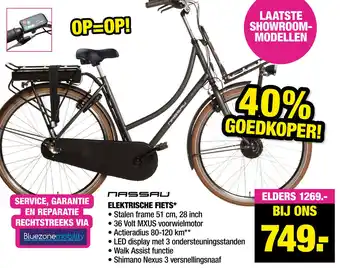 Big Bazar Nassau Elektrische Fiets* aanbieding