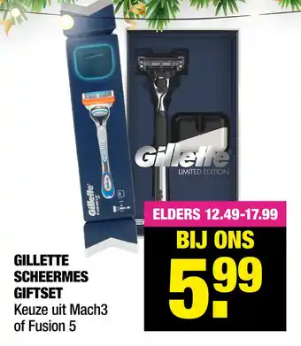 Big Bazar Gillette Scheermes Giftset aanbieding