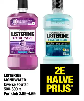 Big Bazar Listerine Mondwater aanbieding