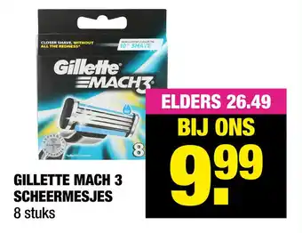 Big Bazar Gillette Mach 3 Scheermesjes aanbieding