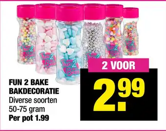 Big Bazar Fun 2 Bake Bakdecoratie aanbieding