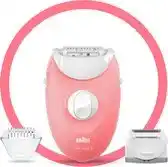 Bol.com Braun Silk-épil 3 -277 Epilator Voor Langdurige Ontharing Scheer- en Trimmerkop Wit/roze aanbieding