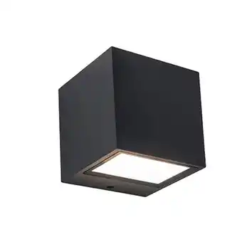 Praxis Lutec wandlamp Gemini mini matzwart 9W aanbieding