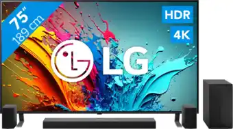 Coolblue LG 75QNED85T6C (2024) + Soundbar aanbieding