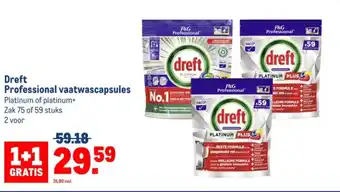 Makro Dreft Professional Vaatwascapsules aanbieding