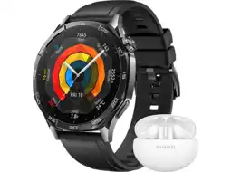 MediaMarkt Huawei Watch Gt5 46 Mm + Freebuds 5i (bundel) - Smartwatch Zwart aanbieding