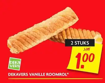 Dekamarkt Dekavers vanille roomrol Dekamarkt aanbieding