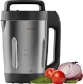 Bol.com KitchenBrothers Soepmaker - Blender - tot 800W - 1.6L - RVS/Zwart aanbieding