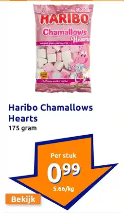 Action Haribo Chamallows Hearts aanbieding