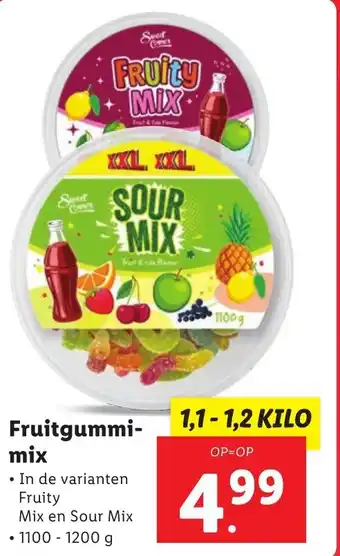 Lidl Fruitgummi mix aanbieding