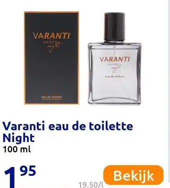 Action Varanti eau de toilette Night aanbieding