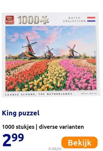 Action King puzzel aanbieding