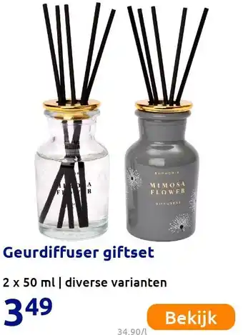 Action Geurdiffuser giftset aanbieding