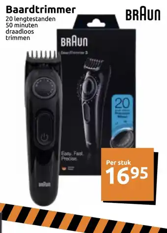 Action Braun Baardtrimmer aanbieding