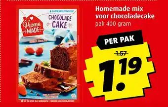 Boni Homemade mix voor chocoladecake aanbieding