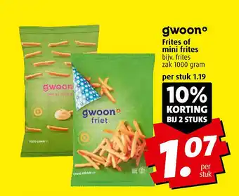 Boni Frites of mini frites aanbieding