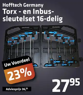 De voordeelmarkt Hofftech Germany Torx - en Inbus- sleutelset 16-delig aanbieding