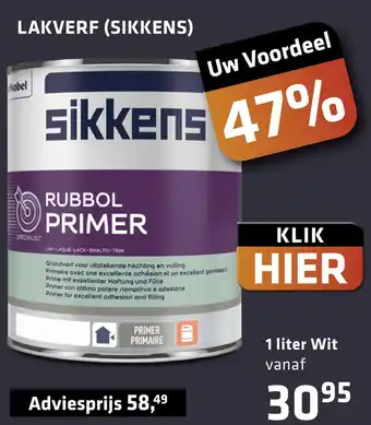 De voordeelmarkt LAKVERF (SIKKENS) aanbieding