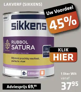 De voordeelmarkt LAKVERF (SIKKENS) aanbieding