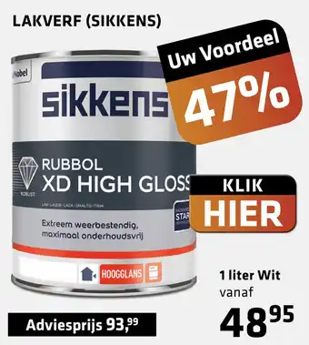 De voordeelmarkt LAKVERF (SIKKENS) aanbieding