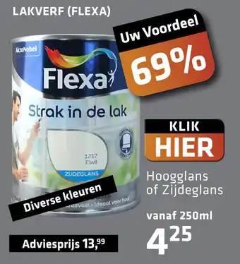 De voordeelmarkt LAKVERF (FLEXA) aanbieding