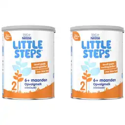 Albert Heijn Nestlé Little steps opvolgmelk 2 6+ mnd 2-pack aanbieding